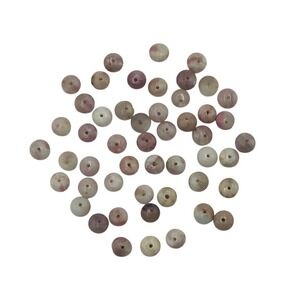 Lapidolite Gemstones 6mm Roundel Shaped Center Drilled Jewelry Making Lot Of 50